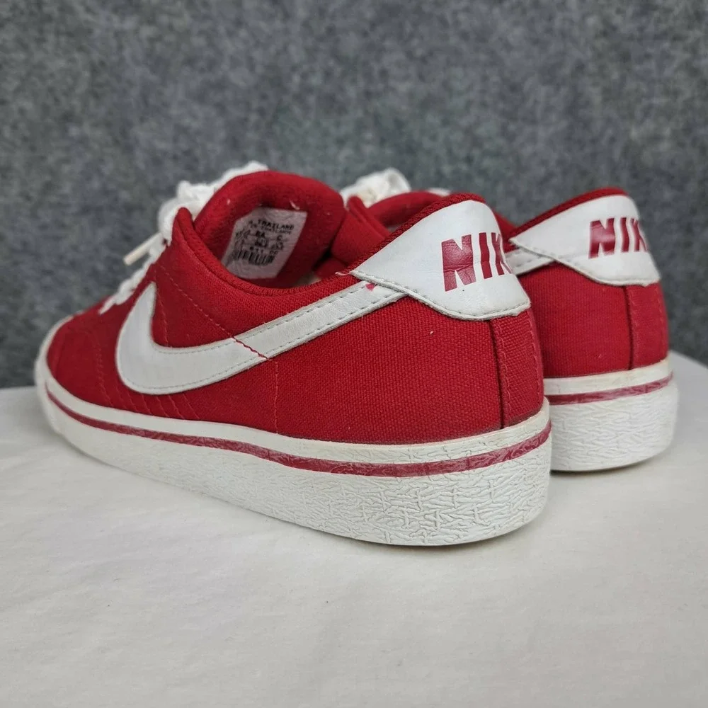 VTG 2002 Nike All Court Low Womens‎ Girls Size 7.5 Red Canvas Classic Y2K Shoes